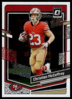 Christian McCaffrey 2023 Panini Donruss Optic Series Mint Card #169
