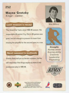 Wayne Gretzky 1995 1996 Upper Deck Scouting Report Series Mint Card #252