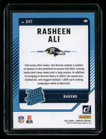 Rasheen Ali 2024 Donruss Series Mint Rookie Card #347
