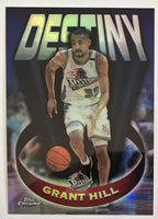 Grant Hill 1997 1998 Topps Chrome Destiny Refractor Series Mint Card #D1
