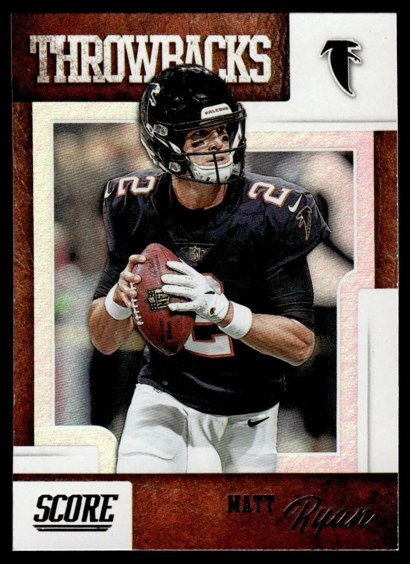 Matt Ryan 2019 Score Throwbacks Mint Card #T2