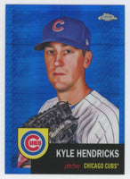 Kyle Hendricks 2022 Topps Chrome Platinum Anniversary Blue Prizm Card #474
