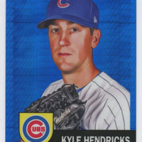 Kyle Hendricks 2022 Topps Chrome Platinum Anniversary Blue Prizm Card #474