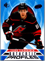 Teuvo Teravainen 20202021 SP Authentic Profiles Blue Card #AP-11
