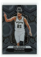 Tim Duncan 2023 2024 Panini Mosaic NBA Greats Series Mint Card #291
