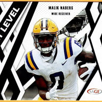 Malik Nabers 2024 SAGE Hit Next Level Black Series Mint Card #87