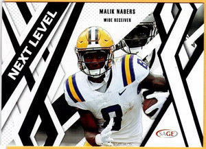 Malik Nabers 2024 SAGE Hit Next Level Black Series Mint Card #87