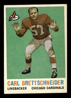 Carl Brettschneider 1959 Topps EX/NM Condition Card #81
