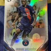 Ousmane Dembele 2023 2024 Topps Chrome UEFA Club Competitions Refractor Series Mint Card  #14