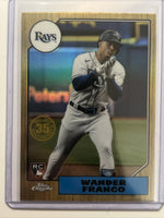 Wander Franco 2022 Topps Chrome 1987 35th Anniversary Series Mint Card #87BC-13

