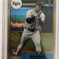 Wander Franco 2022 Topps Chrome 1987 35th Anniversary Series Mint Card #87BC-13