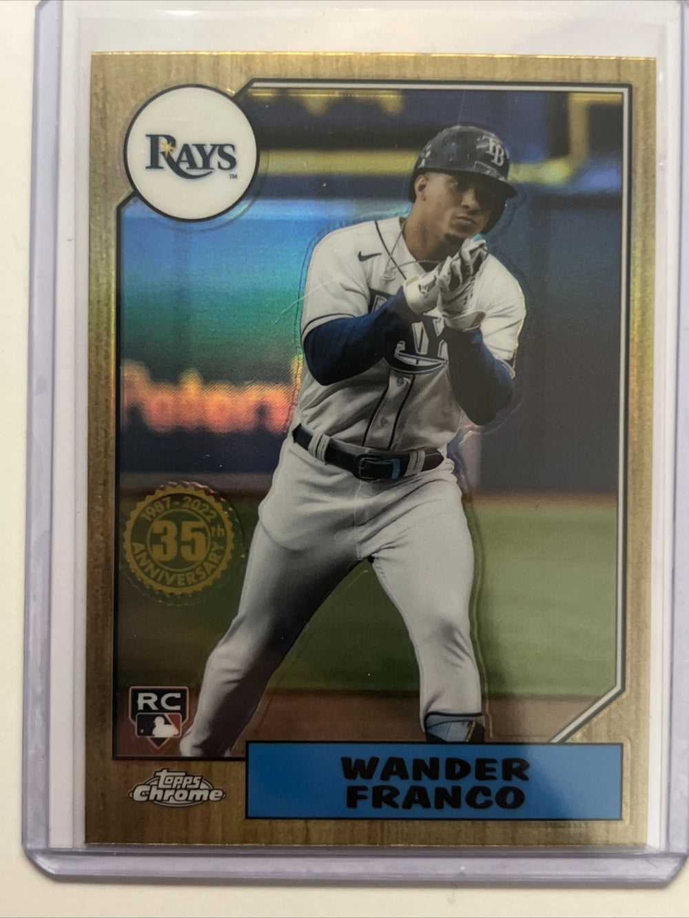 Wander Franco 2022 Topps Chrome 1987 35th Anniversary Series Mint Card #87BC-13