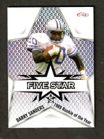 Barry Sanders 2024 SAGE Five Star Silver Series Mint Card #FS-2
