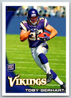 Toby Gerhart 2010 Topps Series Mint ROOKIE Card #203
