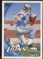 Jahvid Best 2010 Topps Series Mint ROOKIE Card #268
