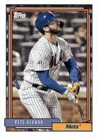 Pete Alonso 2021 Topps Update 1992 Topps Redux Series Mint Card #T92-31

