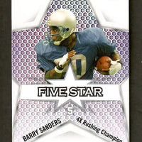 Barry Sanders 2024 SAGE Five Star Silver Series Mint Card #FS-3