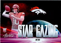 Bo Nix 2024 Panini Absolute Star Gazing Series Mint Rookie Card #SG-BNX
