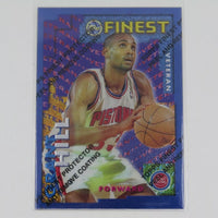 Grant Hill 1995 1996 Topps Finest Rookie/Veteran Series Mint Card #RV18