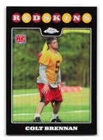 Colt Brennan 2008 Topps Chrome Series Mint Rookie Card #TC172
