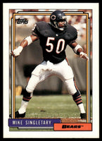 Mike Singletary 1992 Topps Series Mint Card #687 from the High Number Set
