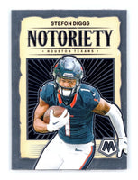 Stefon Diggs 2024 Panini Mosaic Notoriety Series Mint Card #7
