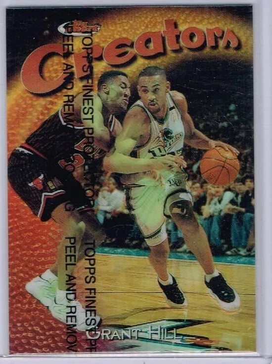 Grant Hill 1997 1998 Topps Finest Creators Refractor Series Mint Card #186