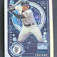 Marco Luciano 2024 Bowman Chrome Bowman AI Series Mint Rookie Card #BAI-3