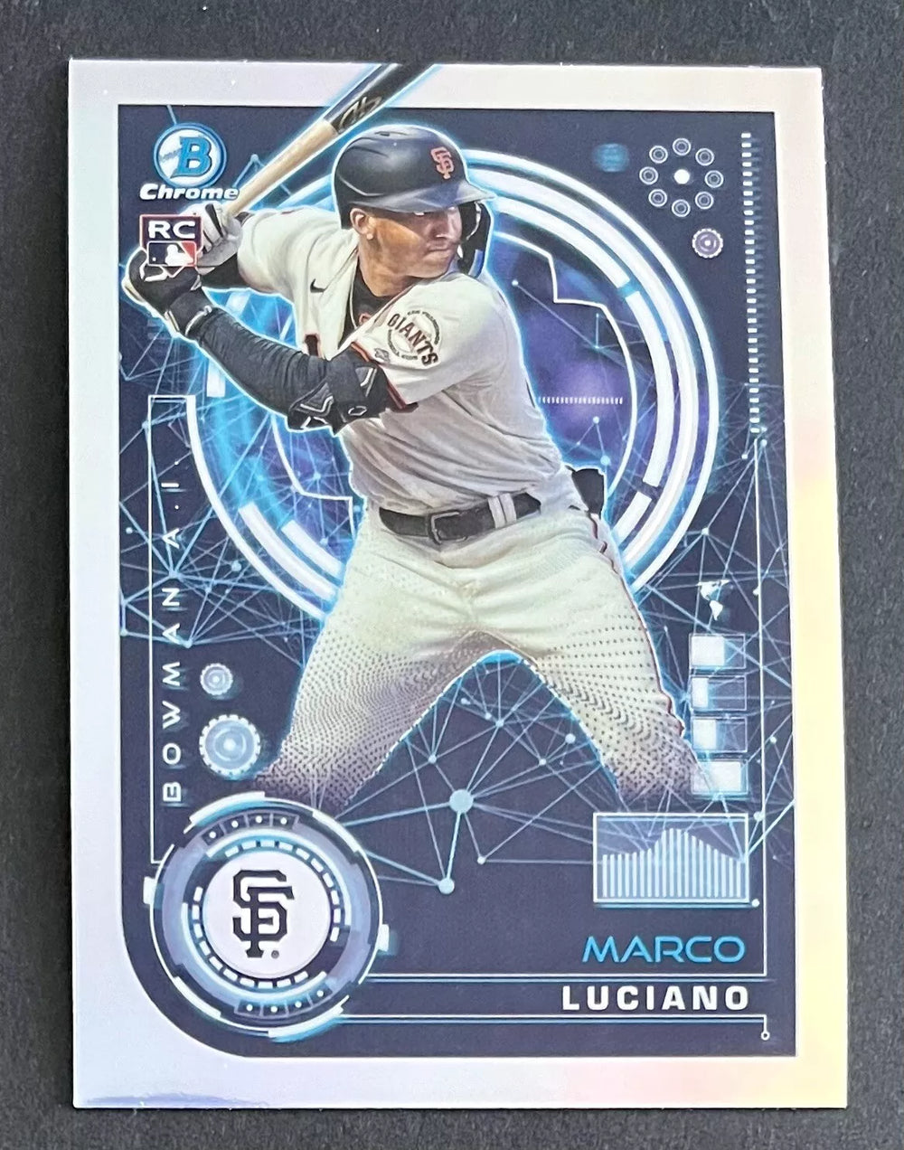 Marco Luciano 2024 Bowman Chrome Bowman AI Series Mint Rookie Card #BAI-3