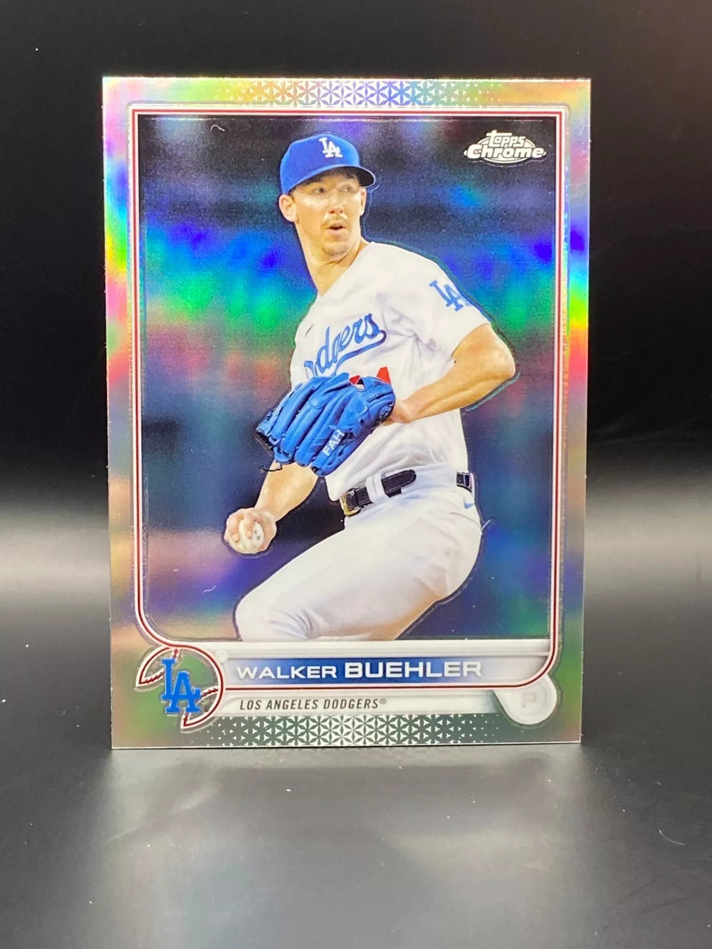 Walker Buehler 2022 Topps Chrome Refractor Series Mint Card #123