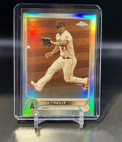 Mike Trout 2022 Topps Chrome Sepia Series Mint Card #200
