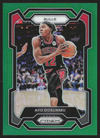 Ayo Dosunmu 2023 2024 Panini Prizm Green Series Mint Card #275
