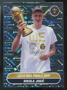 Nikola Jokic 2023 2024 Panini Sticker Silver Foil Series Mint Card #32