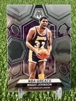 Magic Johnson 2023 2024 Panini Mosaic NBA Greats Series Mint Card #295

