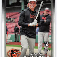 Jackson Holliday 2024 Topps Factory Set Variation Series Mint Rookie Card #697