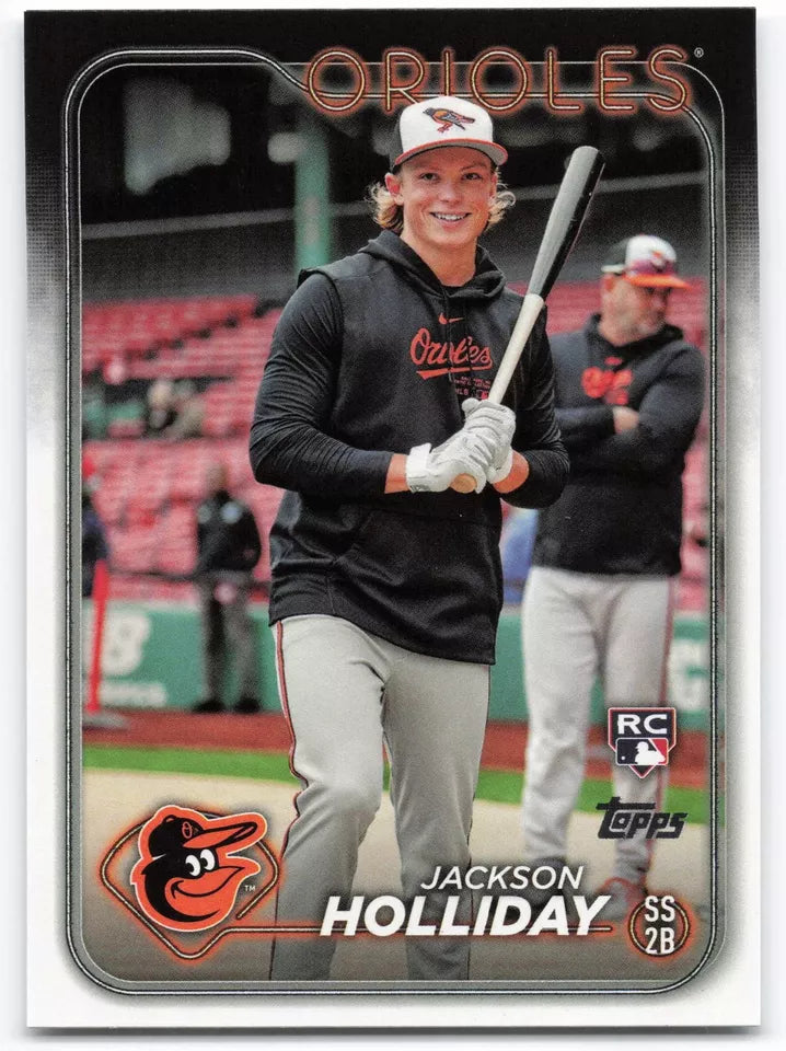 Jackson Holliday 2024 Topps Factory Set Variation Series Mint Rookie Card #697