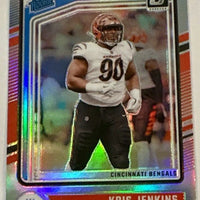 Kris Jenkins 2024 Donruss Optic Rated Rookie Silver Holo Prizm Series Mint Card #265