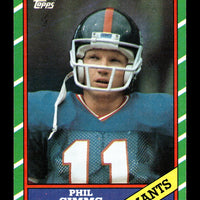 Phil Simms 1986 Topps Series Card #138