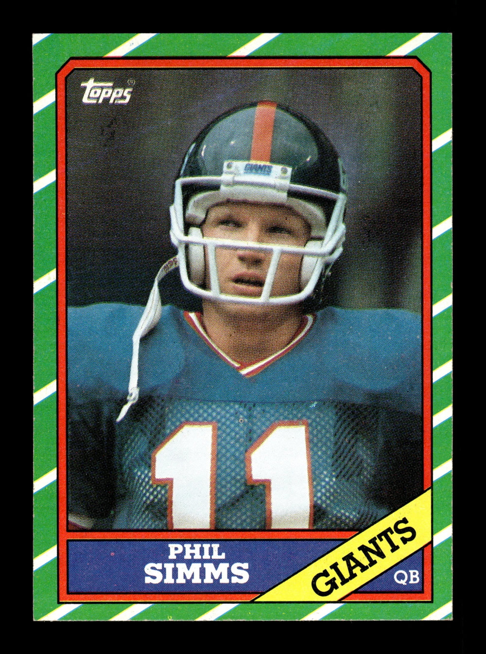 Phil Simms 1986 Topps Series Card #138