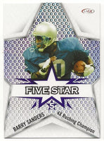 Barry Sanders 2024 SAGE Five Star Blue Series Mint Card #FS-3
