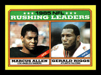 Marcus Allen 1986 Topps League Leaders Series Card #227
