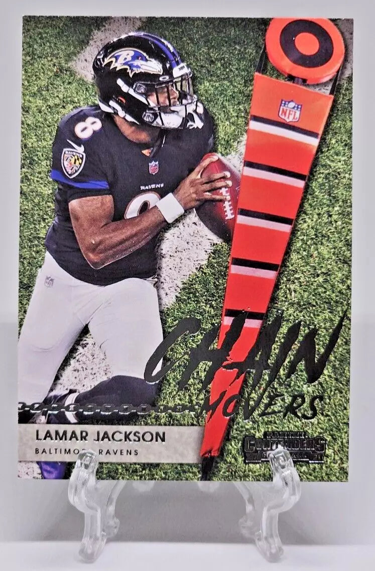 Lamar Jackson 2021 Panini Contenders Chain Movers Series Mint Card#CM-LJA
