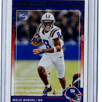 Malik Nabers 2024 Panini Score Series Mint Rookie Card #306