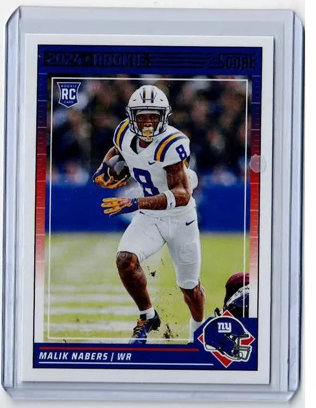 Malik Nabers 2024 Panini Score Series Mint Rookie Card #306