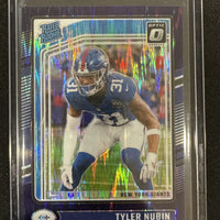 Tyler Nubin 2024 Donruss Optic Purple Shock Rated Rookie Series Mint Card #296