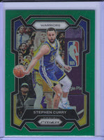 Stephen Curry 2023 2024 Panini Prizm Green Series Mint Card #119
