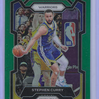 Stephen Curry 2023 2024 Panini Prizm Green Series Mint Card #119