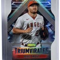 Mike Trout 2023 Topps Stadium Club Triumvirates Die-Cut Series Mint Card #T-26