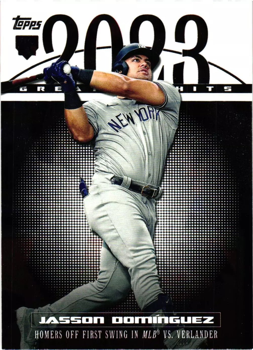 Jasson Dominguez 2024 Topps 2023 Greatest Hits Series Mint Rookie Card #23GH-26