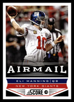 Eli Manning 2013 Score Airmail Series Mint Card #241
